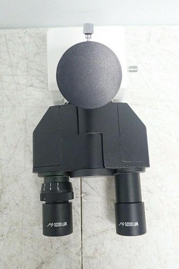 Used Unmarked Trinocular Microscope Head with 2 Eyepieces WF10X/20