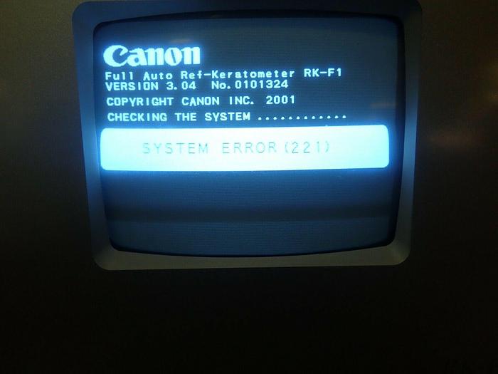 Used Canon RK-F1 Full Autorefractor-Keratometer w/ Topcon AIT-11 Adjustable Table