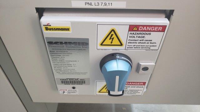 Used 2014 Schmid 4 zone digital controlled conveyor reflow oven