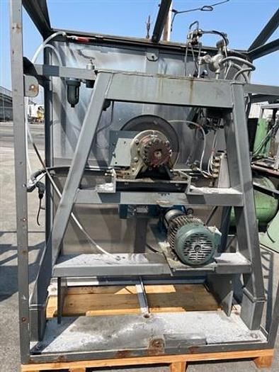 Used 30 CU. FT. GEMCOMATIC SLANT CONE BLENDER WITH DRUM LIFT - S/S