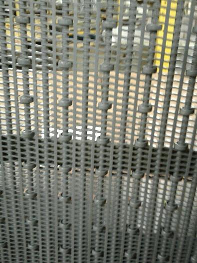 Used PLASTIC ROLLER TOP CONVEYOR BELT 20"x 25 feet