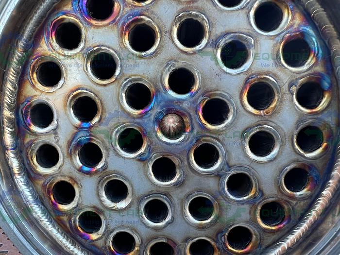 Used Unbranded Stainless Steel 6.5" x 37" Shell and Tube Heat Exchanger