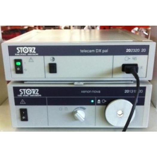 COLONNE STORZ COMPOSEE D'UNE CAMERA TELECAM STORZ ET D'UNE SOURCE DE LUMIERE XENON NOVA STORZ D'UN MONITEUR SONY 20"