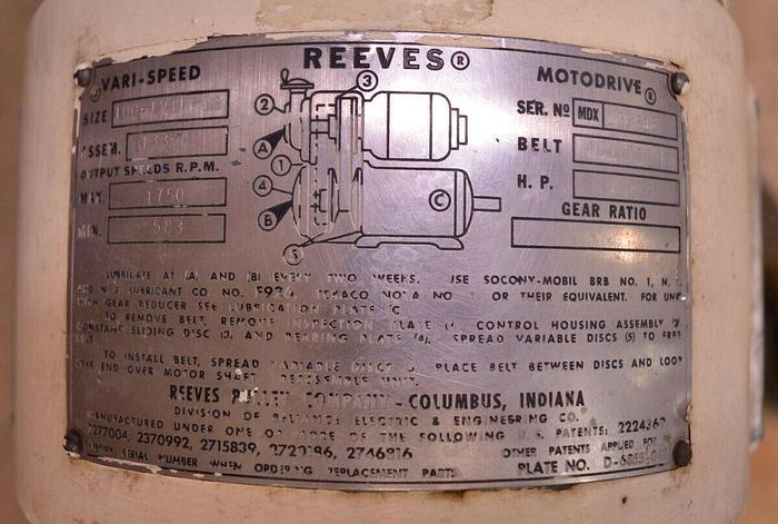 Used LANGSENKAMP #185SC COMPACT LAB SIZE FRUIT, VEGETABLE JUICE, SAUCE FINISHER w/ REEVES VARIABLE SPEED CONTROL (#749).