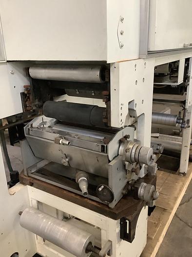 Used 15" WIDE CHESNUT ENGINEERING 1 COLOR PRINTER 2 ROLL ROTOGRAVURE AND LAMINATING LINE