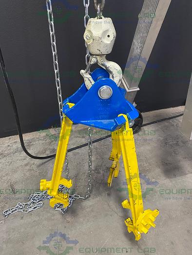 Used Vestil AHA-2-8-12 Aluminum Gantry Crane w/ Coffing JLC Hoist & CBTG Trolley