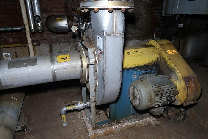 Used TWIN CITY FAN & BLOWER RBW-SW S02 BOOSTER FAN S/S