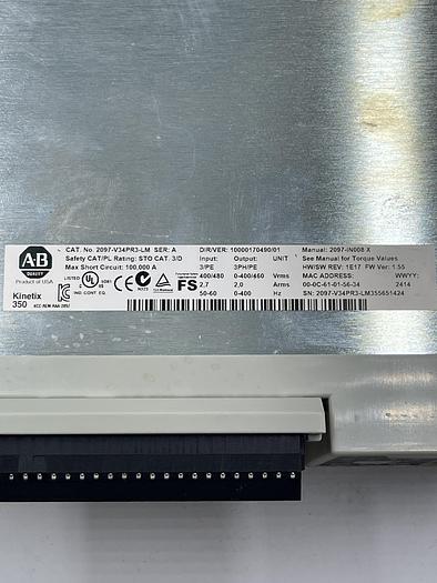 Used Allen-Bradley 2097-V34PR3-LM Ser A