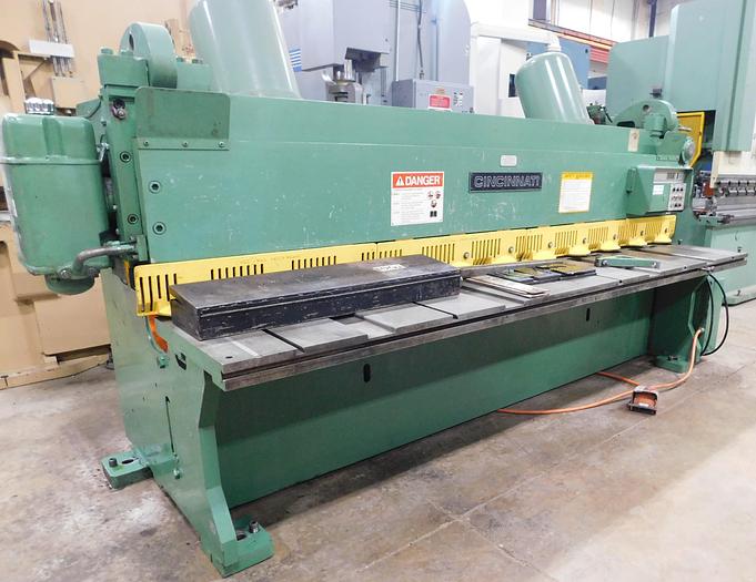 Used Cincinnati 10' x 1/4 Mechanical Shear 2CC10