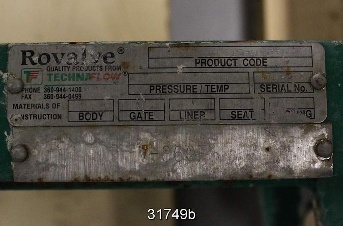 Used Rovalve S17-A MSS 10" Hand Operated Knife Gate Valve #31749