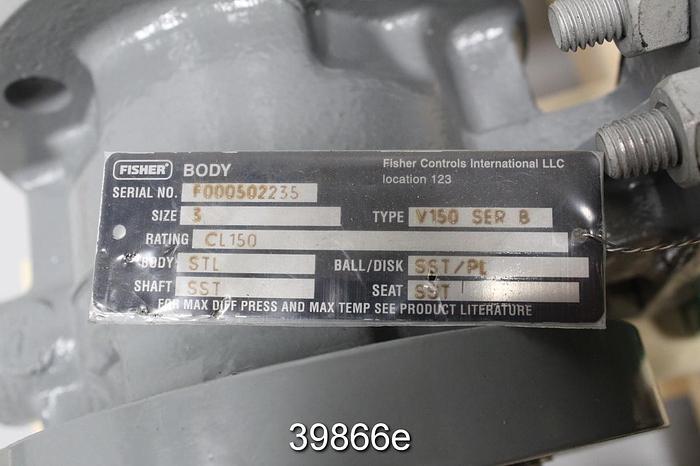 Unused Fisher 3" Vee Ball Valve #39866