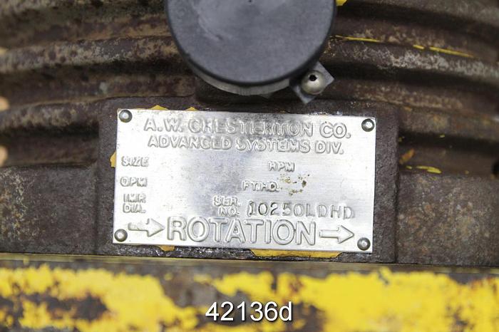 Used Chesterton P240s 1.5x3x13 Pump, Stainless Steel Casing #42136