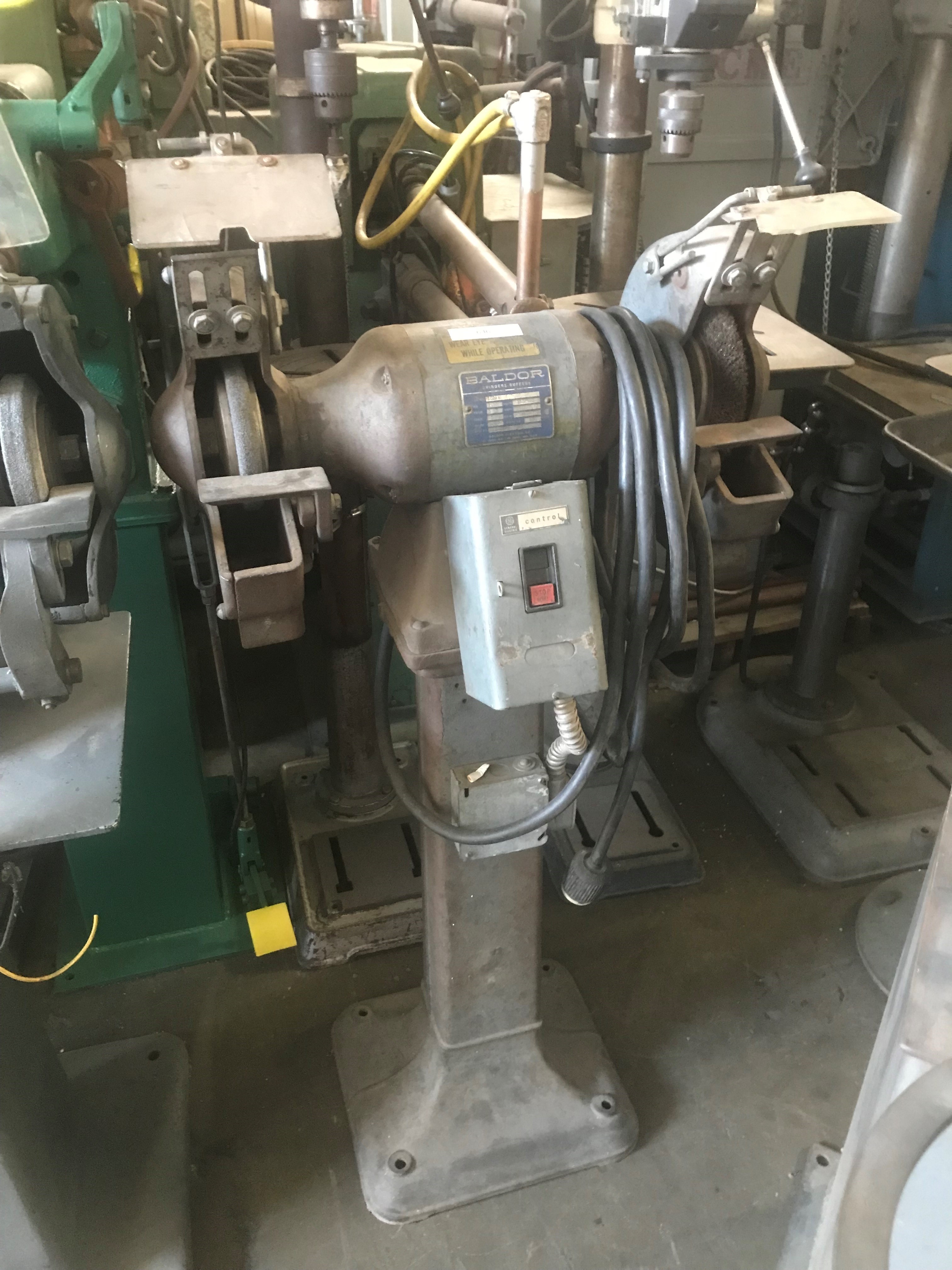 Used Baldor 1021W Pedestal Grinder 10" #6462 #1
