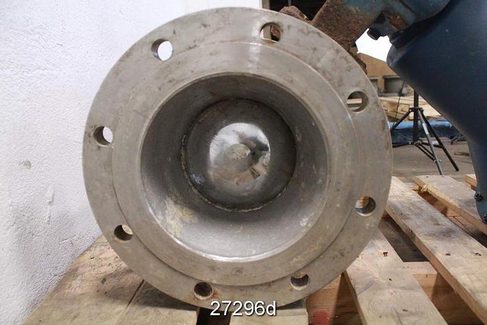 Used Dezurik Vball Valve, 8", 316 Body, 316 Stem, 316 Ball, Stainless Steel Seat. Cwp 285 Psi, Max Temperature 390°F, Positioner P1200, 0-60 Psi Spring Range Air To Open Actuator. Class 150. Split Body #27296