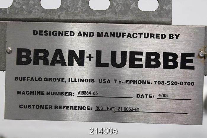 Used Bran & Luebbe Chemical Metering System With Two Pumps #21400