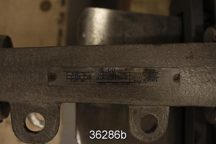 Used Fnw 4" Hand Operated Knife Gate Valve #36286