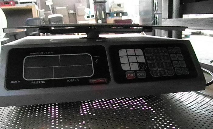 Used Scale, Platform, 12" X 8.5", Torrey, Counter Top, 40 Lbs, #S736994