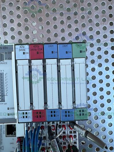 Used Turck  BL20-E-GW-EN Ethernet Gateway w/ Turck BL20-2AOH-I Electronic Module