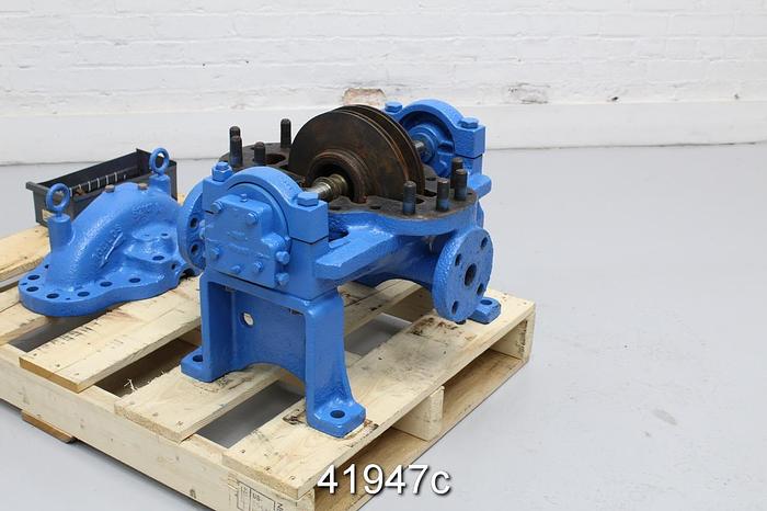 Used Goulds 3316 1.5x2x9 Split Case Pump, Two 4-Vane 9" Impellers #41947