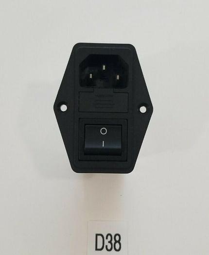 *NEW* Schaffner FN284-4-06 IEC Filter Switch Dual Fuse 250V 4A Mount Left/Right