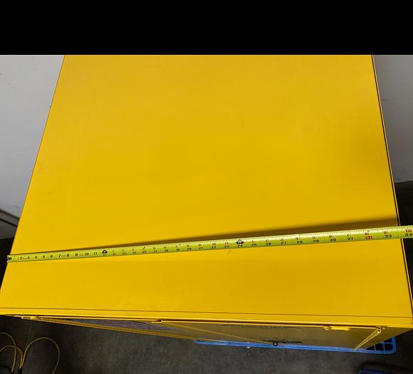 Used JustRite 29005 60 Gallon Flammable Cabinet 65"x 34"x 34" Manual Close