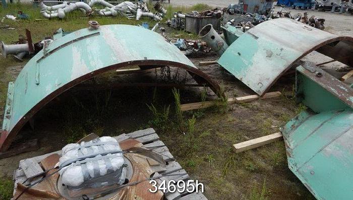 Used Kadant 14' Pulper, 57" Vokes Rotor, Diamond Grip Extraction Plate #34695