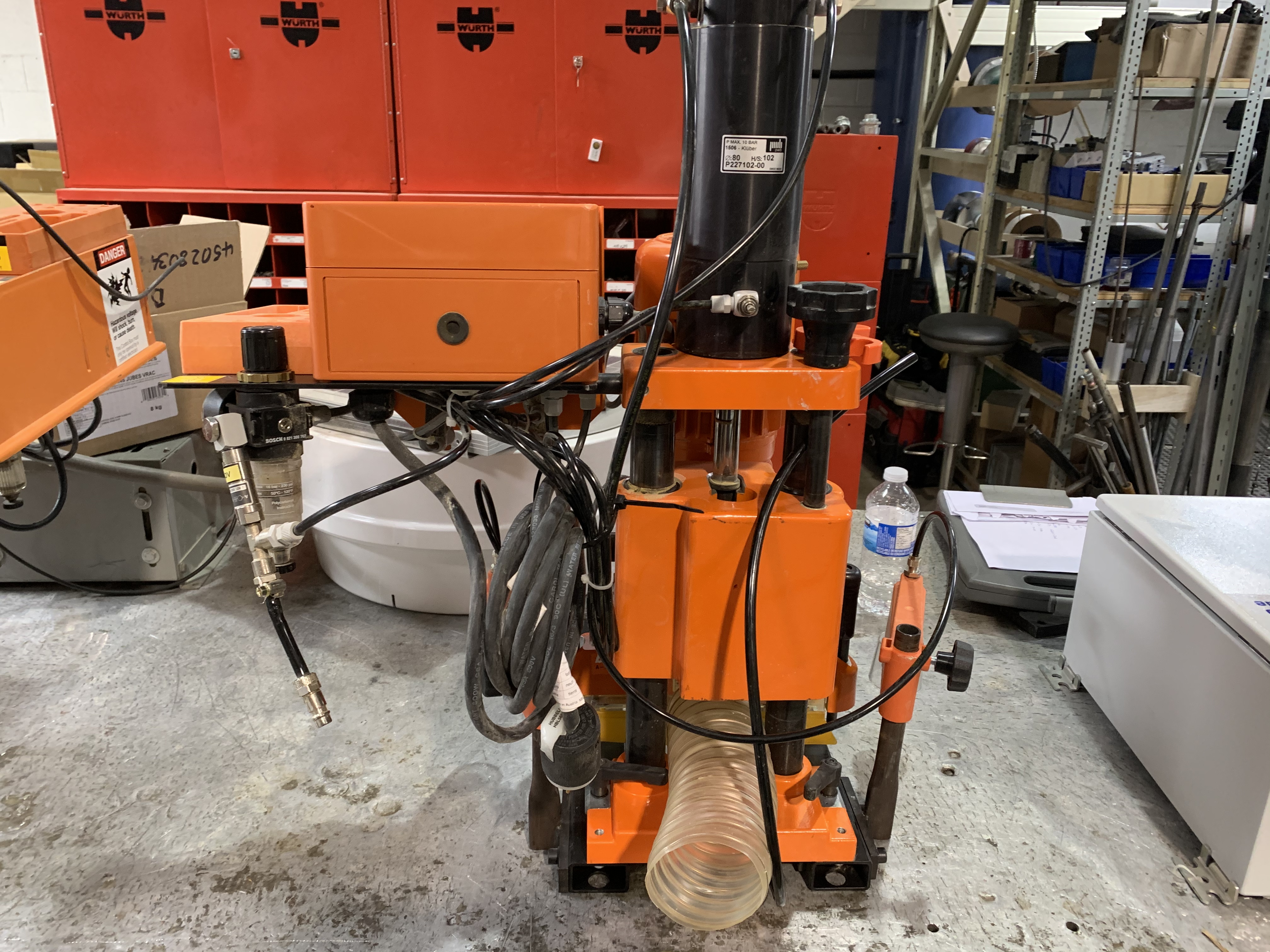 Used 2006 Blum Minipress CA Hinge machine drilling