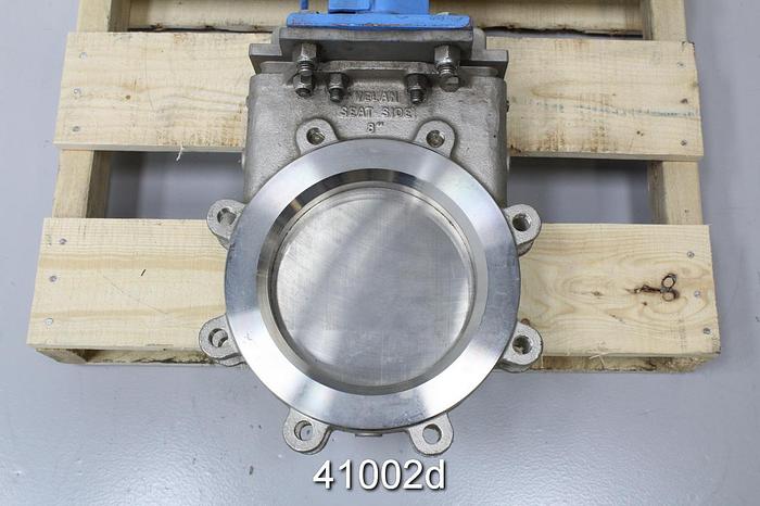 Used Velan 8" Air Operated Knife Gate Valve #41002
