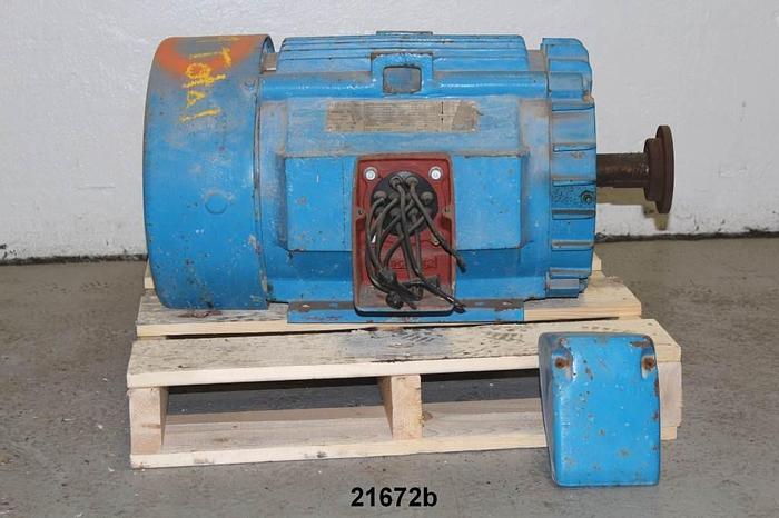 Used General Electric  Motor, 20 Hp, 1175 Rpm, 20/230/460 Volt, 286T Frame #21672
