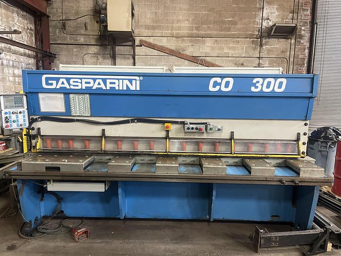 Used 5/16" x 10', GASPARINI, 2005, MODEL CO 3006, HYDRAULIC SHEAR