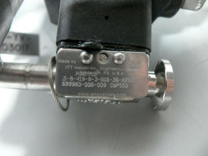 Used 3 ITT Pure-Flo 90PSI Diaphragm Valve Actuators + Westlock Valve Position Monitor