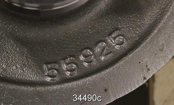 Used Goulds 3175 Impeller, 3x6x14, 2-Vane, 11.5" Diameter, Pattern 55925 #34490