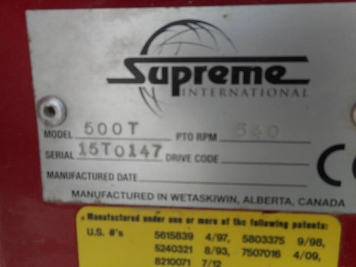 Used SUPREME INTERNATIONAL 500T