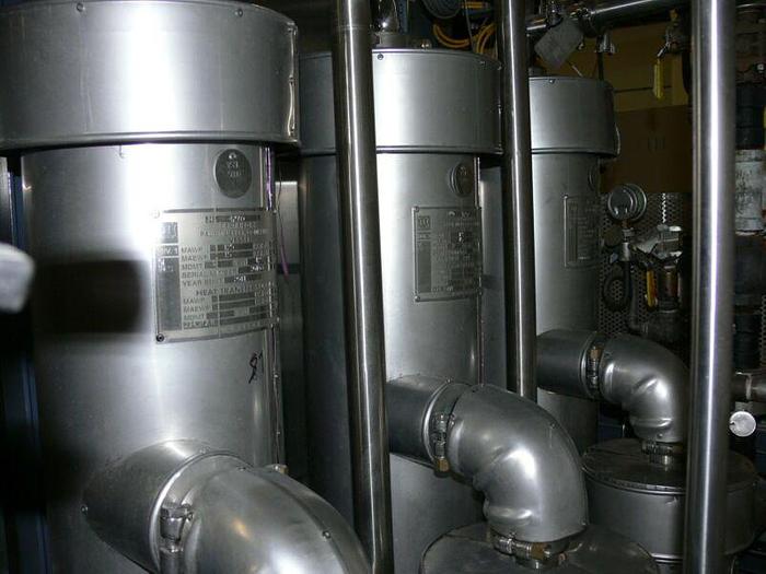 Used Mueller P6015-3 Multi Effect Water Still, WFI Skid w/ Control Cabinets MFG: 2011