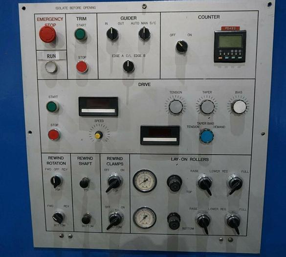 Used 63" PARKLAND INTL CANTILEVERED DUPLEX SLITTER REWINDER 27" REWIND DIAMETER MFG 2010