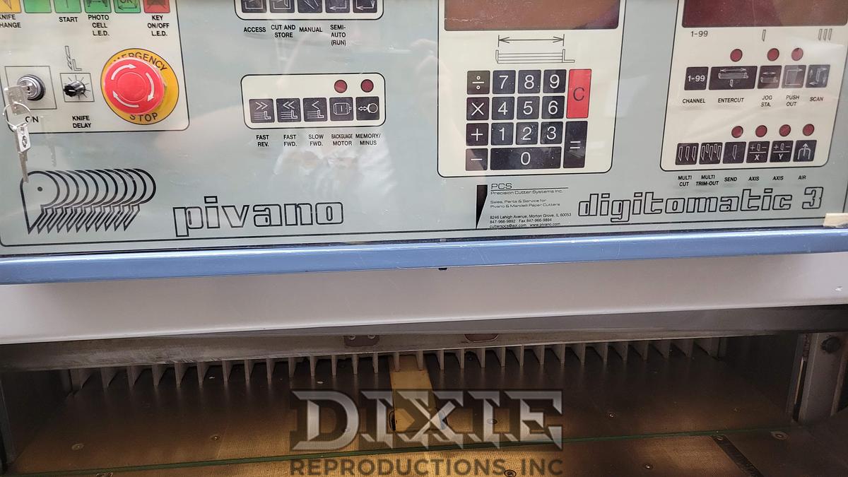 Used Pivano Digitomatic 3 S-42 Cutter