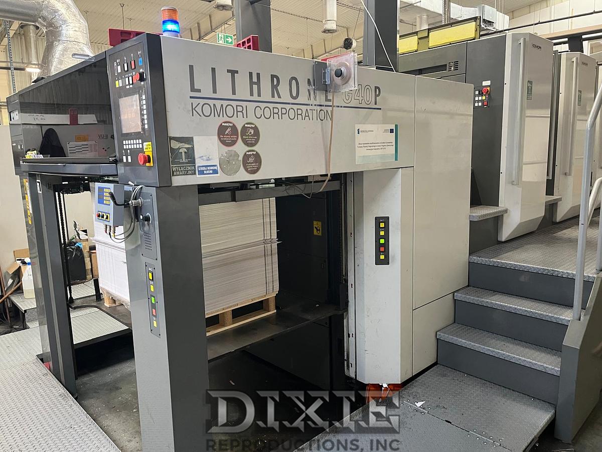Used 2013 Komori Lithrone GL840 P-H-UV