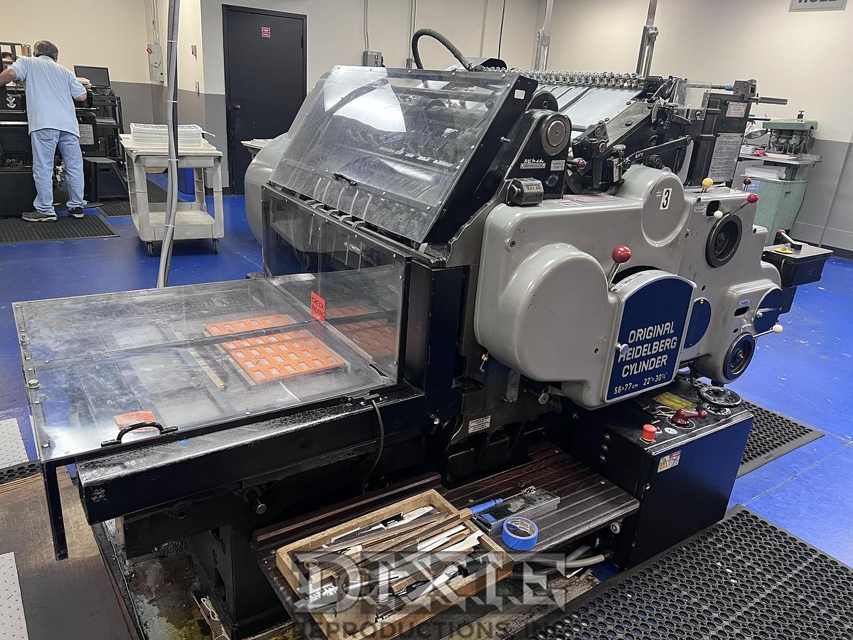 Used Heidelberg Cylinder Die Cutter