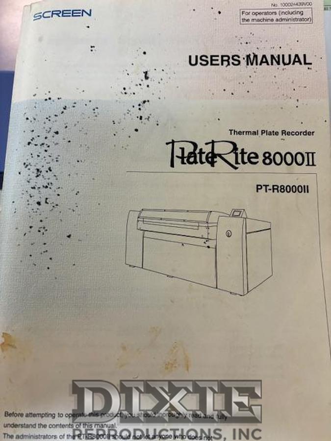 Used 2005 Plate Rite 8000 II