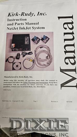 Used 2002 Kirk Rudy Tabber with Inkjet