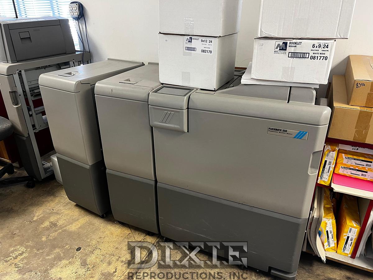 Used Plockmatic 350 Bookletmaker w/ Square Back