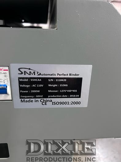 Used 2018 Samsmoon 55HCA4 Automatic Perfect Binder