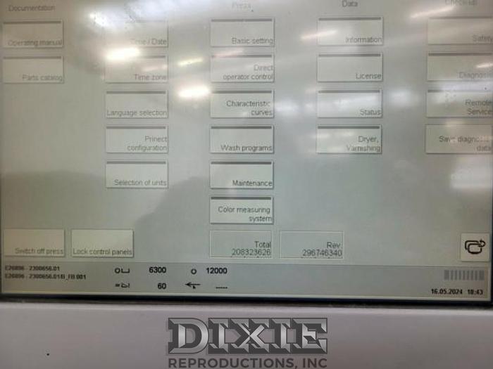 Used 2005 Heidelberg CD 74-6-P3+LX-C