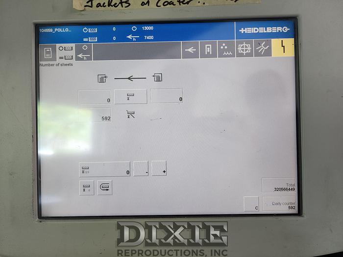 Used 2001 Heidelberg SM102-6-P3+L