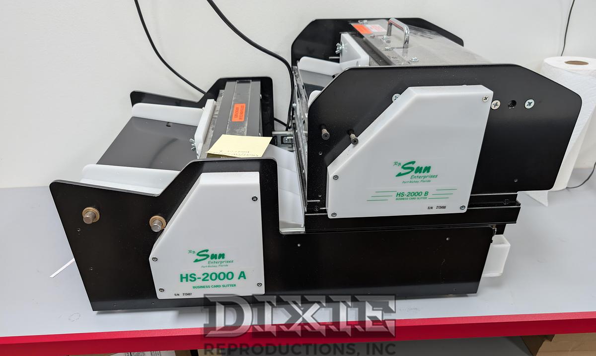 Used HS-2000 A Business Card Slitter