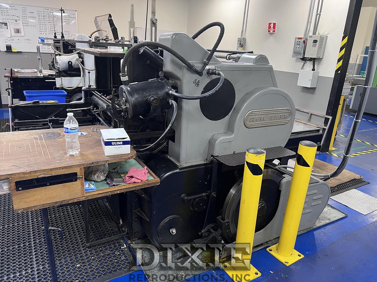 Used Heidelberg Cylinder Die Cutter