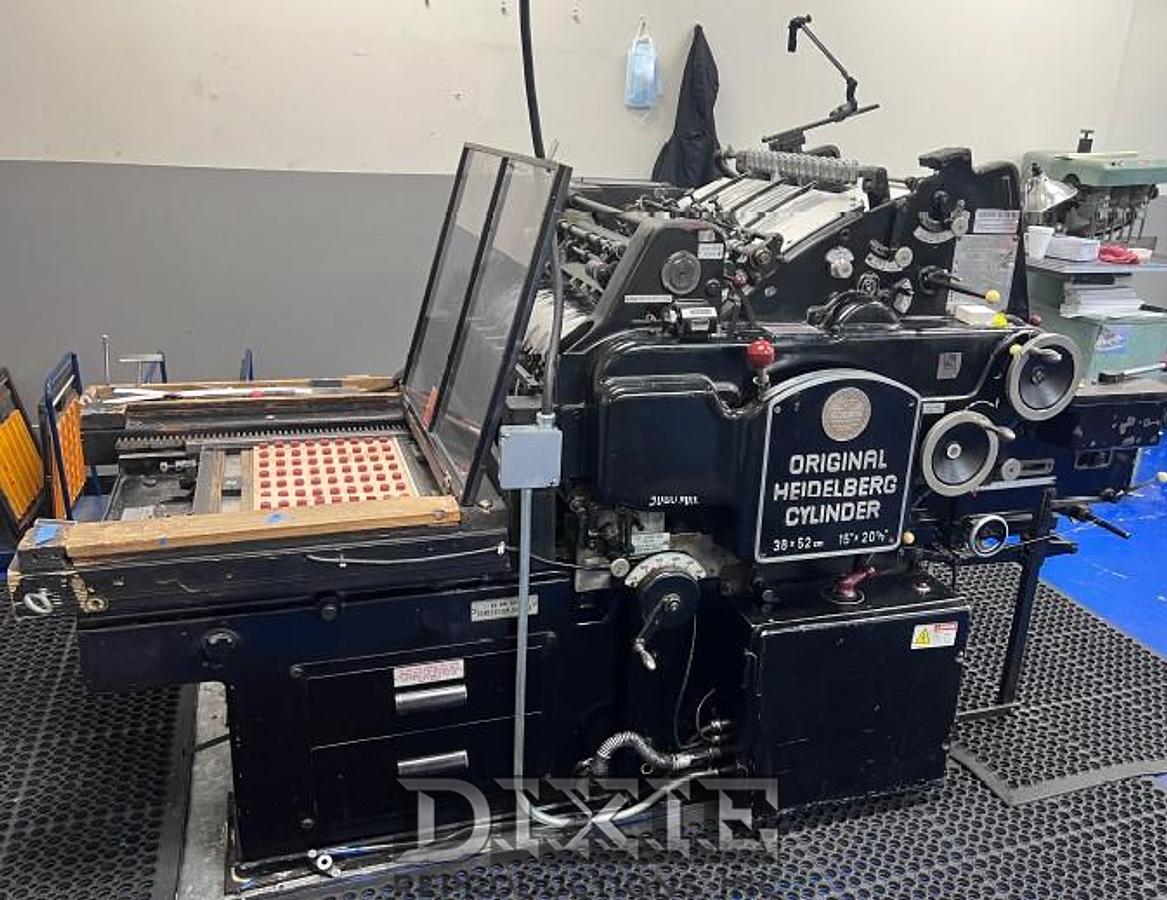 Used Heidelberg Cylinder Die Cutter 15x20.5
