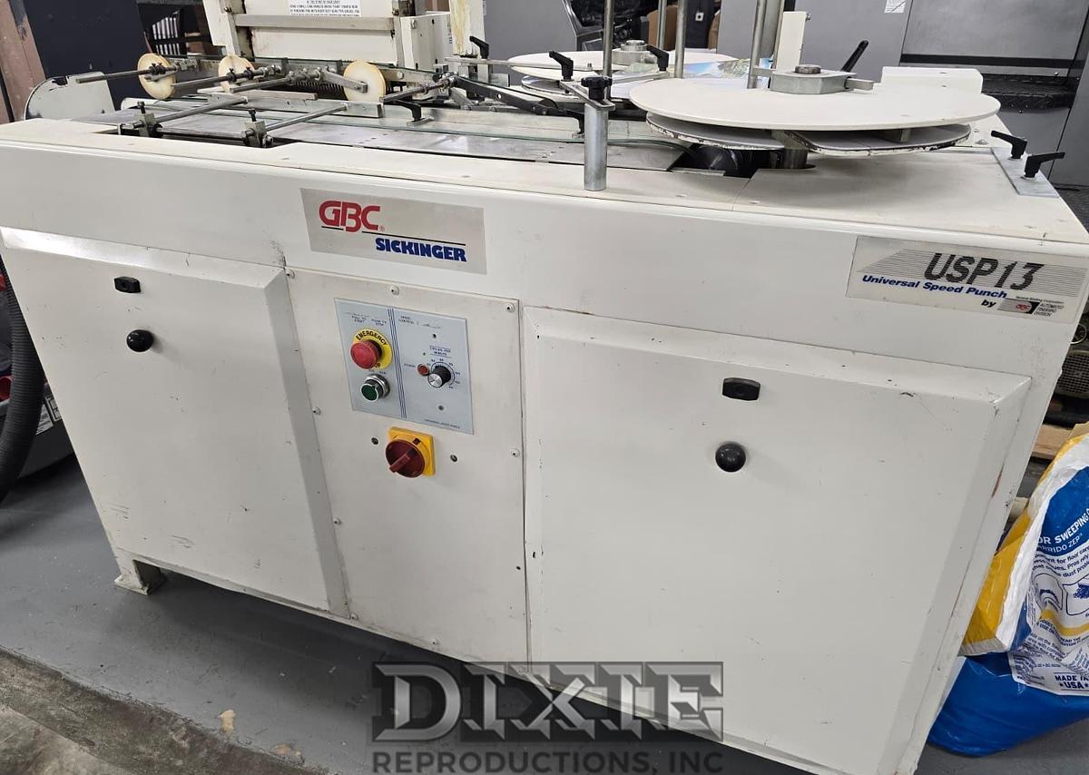 Used GBC SIckinger USP13 Punch