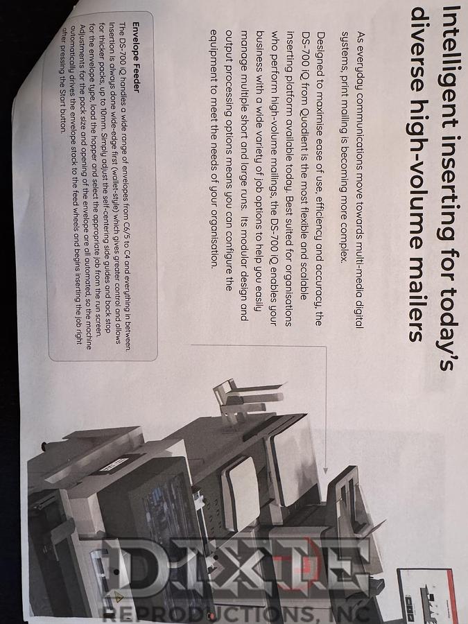 Used 2023 Quadient DS-700 iQ