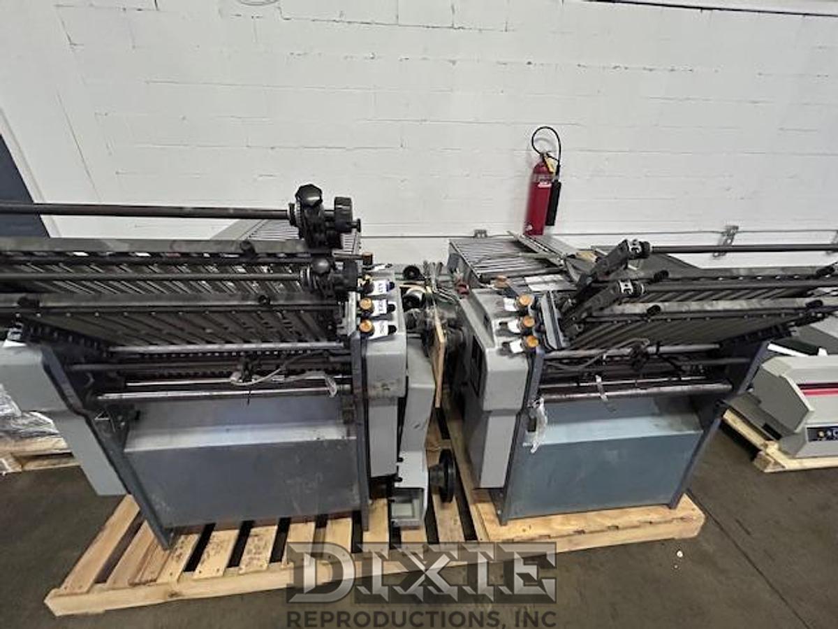 Used 1992 RF 66 Stahl Cont Feed Folder w 2 Rt Angles